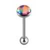 Fashion Stainless Steel Geometric Flash Tongue Ring Piercing Jewelry