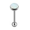 Fashion Stainless Steel Geometric Flash Tongue Ring Piercing Jewelry