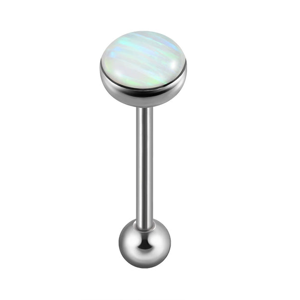 Fashion Stainless Steel Geometric Flash Tongue Ring Piercing Jewelry