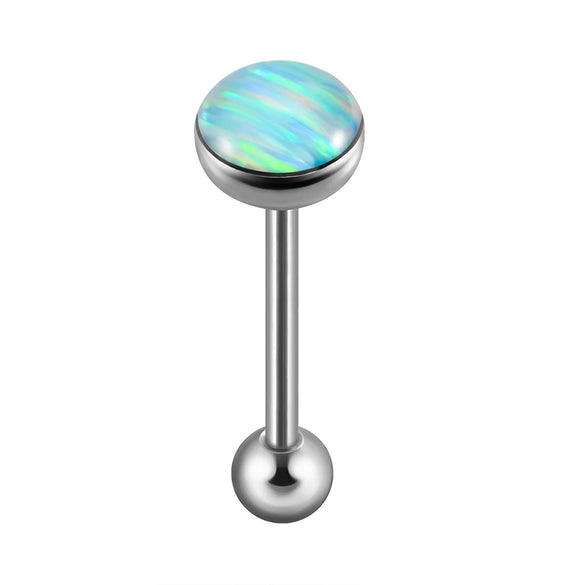 Fashion Stainless Steel Geometric Flash Tongue Ring Piercing Jewelry