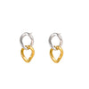 Fashion Stainless Steel Geometric M?bius Ring Electroplated Women's Earrings
