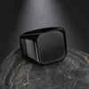 Fashion Geometric Customization Laser Engraving 304 Stainless Steel No Inlaid 18K Gold Plated Men'S Men Band Rings