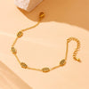 Fashion Stainless Steel Gold Plated Hollow Palm Jewelry Set Necklace Earrings Bracelet