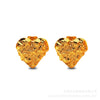 Fashion Stainless Steel Goldplated Asymmetrical Starfish Heartshaped Women's Earrings Polished