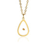 Fashion Stainless Steel Heartshaped Ing Flower Seeds Pendant Necklace With O Chain And Electroplating