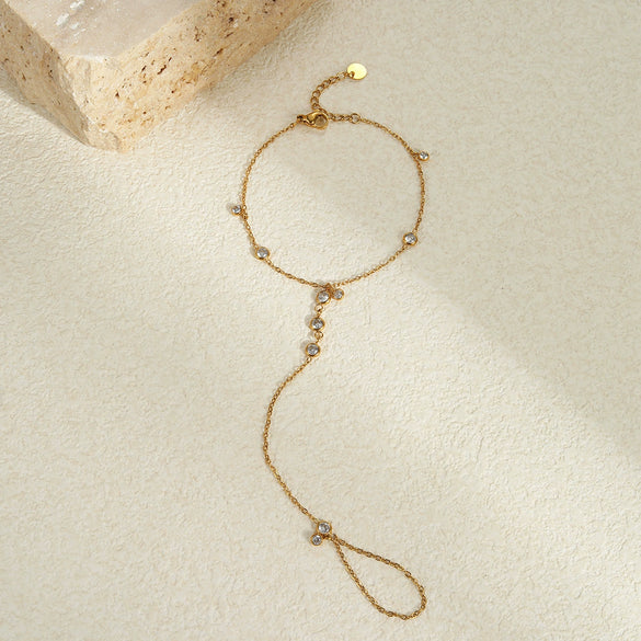 Fashion Stainless Steel Jewelry With Geometric Pattern And Electroplating For Women