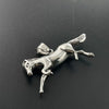 Fashion Stainless Steel Pendant Necklace Unisex Retro Style With Doll Pattern And Casting Polishing Process