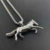 Fashion Stainless Steel Pendant Necklace Unisex Retro Style With Doll Pattern And Casting Polishing Process