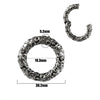 Fashion Stainless Steel Skull Totem Geometric Electroplated Auricle Earlobe Earrings