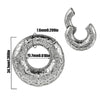 Fashion Stainless Steel Skull Totem Geometric Electroplated Auricle Earlobe Earrings