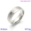 Fashion Stainless Steel Zircon Fourclaw Ring Set With Diamonds Geometric Style For Women And Couples