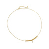 Fashion Stainless Steel Zircon Necklace Electroplated For Women