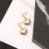 1 Pair Fashion Star Heart Shape Plating 304 Stainless Steel Gold Plated Earrings