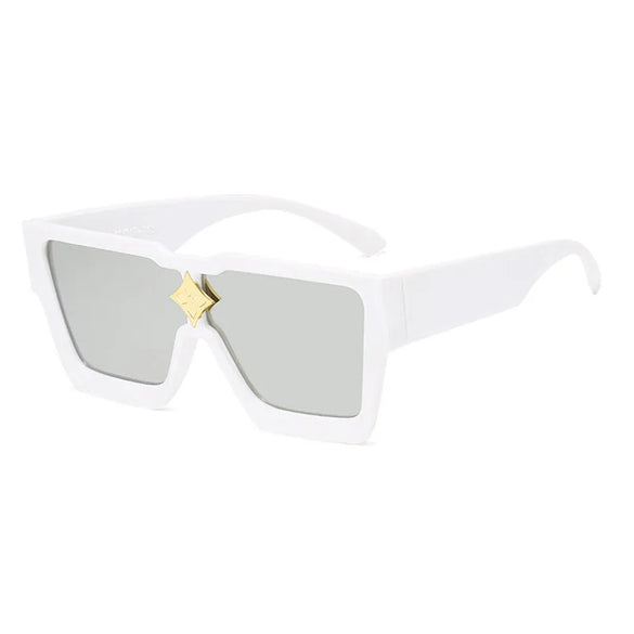 Fashion Star Leopard Pc Resin Square Star Full Frame Women'S Sunglasses
