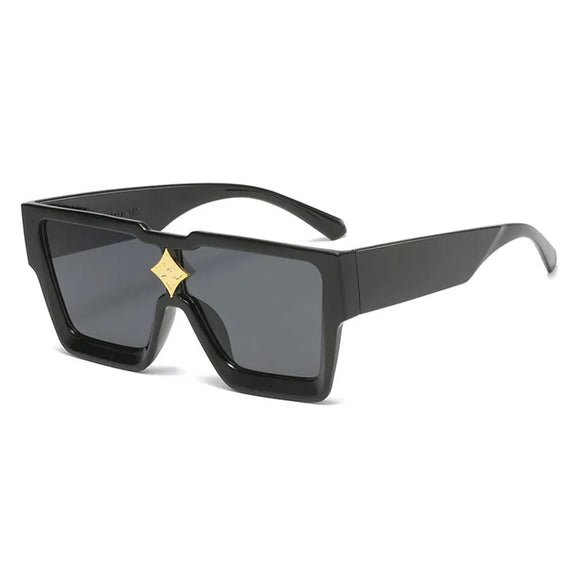 Fashion Star Leopard Pc Resin Square Star Full Frame Women'S Sunglasses