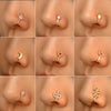 Fashion Star Moon Crown Copper Plating Zircon Nasal Splint 1 Piece