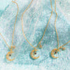 Ins Style Star And Moon Necklace Women'S All-Match Copper Plated Gold Fashion Jewelry Autumn New Products In Stock Necklace