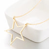 Fashion Star Stainless Steel Plating Pendant Necklace 1 Piece