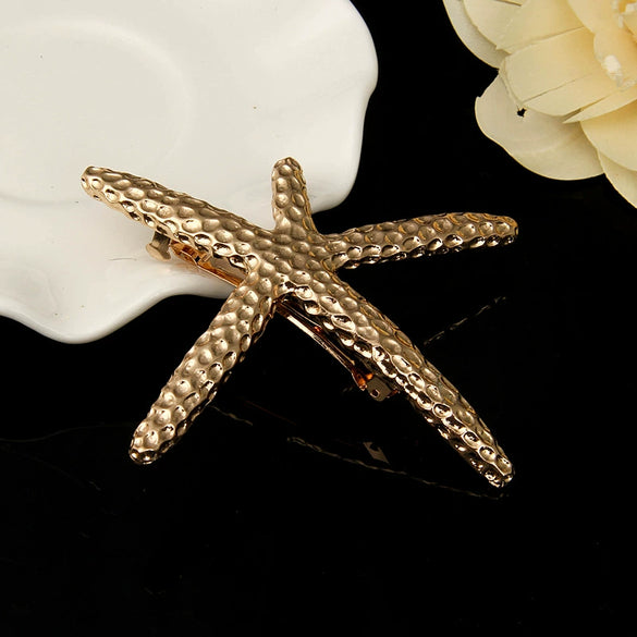 Fashion Starfish Hairpin Summer Beach Fashion Hair Accessories Wholesale Metal Women's Headwear