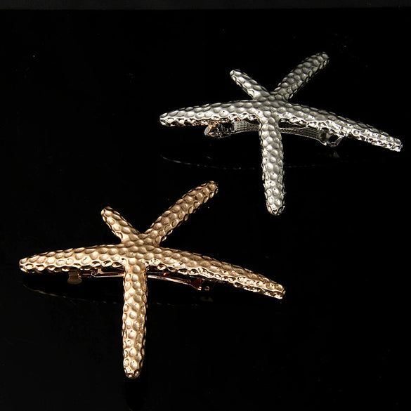 Fashion Starfish Hairpin Summer Beach Fashion Hair Accessories Wholesale Metal Women's Headwear