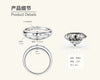 Fashion Stars Moissanite S925 Sterling Silver Finger Ring With Constellation And Geometric Patterns And Electroplating Treatment