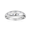 Fashion Stars Moissanite S925 Sterling Silver Finger Ring With Constellation And Geometric Patterns And Electroplating Treatment