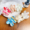 Fashion Stripe Plastic Handmade Hair Claws 1 Piece