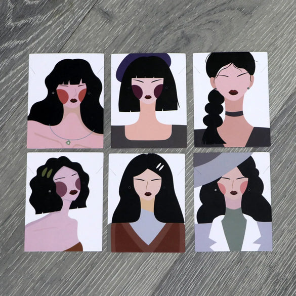 Retro Cartoon Paper Card Jewelry Packaging Cardboard