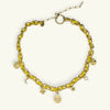Fashion Summer Ocean Titanium Steel Necklace With Devil's Eye Star Heart Multipendant Electroplating