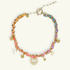Fashion Summer Ocean Titanium Steel Necklace With Devil's Eye Star Heart Multipendant Electroplating