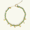 Fashion Summer Ocean Titanium Steel Necklace With Devil's Eye Star Heart Multipendant Electroplating