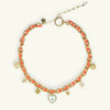 Fashion Summer Ocean Titanium Steel Necklace With Devil's Eye Star Heart Multipendant Electroplating
