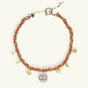 Fashion Summer Ocean Titanium Steel Necklace With Devil's Eye Star Heart Multipendant Electroplating