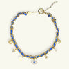 Fashion Summer Ocean Titanium Steel Necklace With Devil's Eye Star Heart Multipendant Electroplating