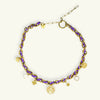 Fashion Summer Ocean Titanium Steel Necklace With Devil's Eye Star Heart Multipendant Electroplating