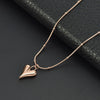 Fashion Sweet Titanium Steel Round Beads Heart Pendant Earrings Bracelet Necklace Set With Heart Water Drop Bell Patterns