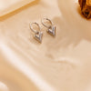 Fashion Sweet Titanium Steel Round Beads Heart Pendant Earrings Bracelet Necklace Set With Heart Water Drop Bell Patterns