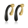Fashion Sweet Wind Oil Drop Geometric Stainless Steel Electroplated Women's Earrings