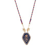 Fashion Tarot Necklace Copper Gold Plated Geometric Pendant Unisex Minimalist Style