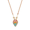 Fashion Tarot Necklace Copper Gold Plated Geometric Pendant Unisex Minimalist Style