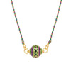 Fashion Tarot Necklace Copper Gold Plated Geometric Pendant Unisex Minimalist Style