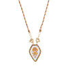 Fashion Tarot Necklace Copper Gold Plated Geometric Pendant Unisex Minimalist Style