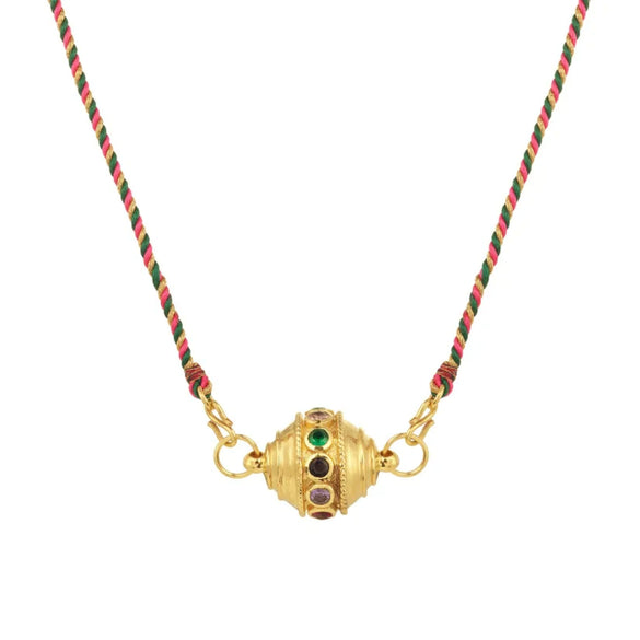 Fashion Tarot Necklace Copper Gold Plated Geometric Pendant Unisex Minimalist Style