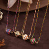 Fashion Tarot Necklace Copper Gold Plated Geometric Pendant Unisex