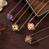 Fashion Tarot Necklace Copper Gold Plated Geometric Pendant Unisex