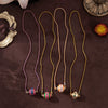 Fashion Tarot Necklace Copper Gold Plated Geometric Pendant Unisex