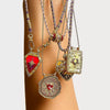 Fashion Tarot Necklace Copper Gold Plated Geometric Pendant Unisex