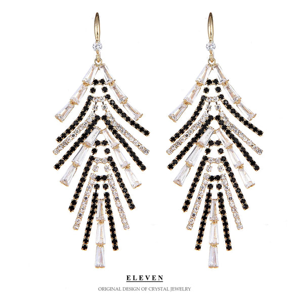 Fashion Tassel Copper Plating Inlay Artificial Diamond Pearl Drop Earrings 1 Pair