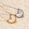 Fashion Temperament Joker Jewelry Stainless Steel 18K Gold Plated Heart Shape Love Necklace For Women