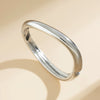 Fashion Textured Metal Pleated Glossy Ins Style Crystal Chain Finger Bracelet For Women With Electroplating